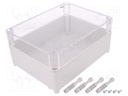 Enclosure: multipurpose; X: 170mm; Y: 220mm; Z: 107mm; INDUSTRIAL