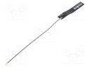 Antenna; GSM,LTE; 1.2dBi,2.7dBi,5.2dBi; linear; U.FL; Len: 180mm