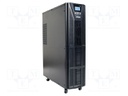 Power supply: UPS; 310x685x941mm; 10kW; 10kVA; 62kg; 9Ah; Ubatt: 12V