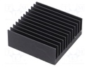 Heatsink: extruded; grilled; black; L: 37.5mm; W: 37.5mm; H: 14.5mm