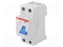 RCD breaker; Inom: 40A; Ires: 30mA; Max surge current: 5000A; 400V