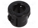 Grommet; Ømount.hole: 9.5mm; Øhole: 6.4mm; black