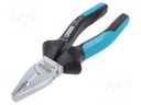 Pliers; universal; 180mm; Conform to: DIN/ISO 5746,VDE