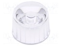 LED lens; round; colourless; 90°; V: with holder