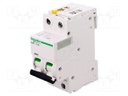 Circuit breaker; 400VAC; Inom: 10A; Poles: 2; DIN; Charact: C; 6kA