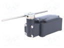 Limit switch; adjustable plunger, length R 19-116mm; NO + NC