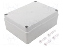 Enclosure: multipurpose; X: 140mm; Y: 190mm; Z: 70mm; grey; IP65