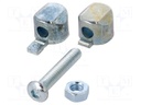 Mounting coupler; for profiles; Width of the groove: 6mm