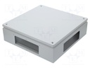 Enclosure: multipurpose; X: 400mm; Y: 400mm; Z: 120mm; with flange