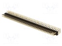 Pin header; pin strips; male; PIN: 80; angled 90°; 2.54mm; THT; 2x40