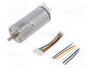 Motor: DC; with encoder,with gearbox; 6VDC; 2.7A; Shaft: D spring