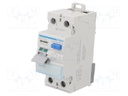 RCD breaker; Inom: 25A; Ires: 100mA; Max surge current: 250A; DIN