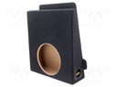 Car loudspeaker enclosure; MDF; black melange; textil; 15l; 250mm