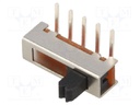 Switch: slide; Pos: 4; 0.35A/30VDC; ON-ON-ON-ON; Mounting: PCB,THT