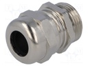 Cable gland; M20; IP68; Mat: brass; Body plating: nickel