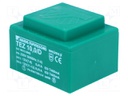 Transformer: encapsulated; 10VA; 230VAC; 12V; 12V; 416.6mA; 416.6mA