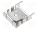 Heatsink: moulded; TO220; grey; L: 25mm; W: 8.5mm; H: 29.5mm; 20K/W