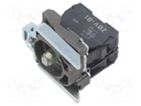Contact Block, w/ White LED, Screw, 1 Pole, 6 A, 120 V, Schneider Harmony XB4 Series Actuators