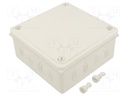 Enclosure: junction box; X: 125mm; Y: 125mm; Z: 50mm; wall mount