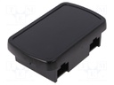 Enclosure: multipurpose; X: 66mm; Y: 108mm; Z: 34mm; ABS; black