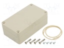 Enclosure: multipurpose; X: 65mm; Y: 115mm; Z: 40mm; Ritec; ABS; beige