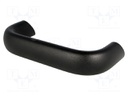 Handle; aluminium; black; H: 54mm; L: 154mm; W: 26mm