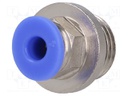 Push-in fitting; straight; G 1/4"; -0.95÷15bar; 4mm