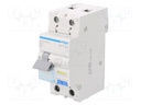 RCBO breaker; Poles: 1+N; DIN