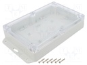 Enclosure: multipurpose; X: 140mm; Y: 210mm; Z: 45mm; ZP; light grey