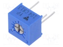 Potentiometer: mounting; single turn,horizontal; 100kΩ; 500mW