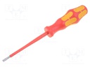 Screwdriver; insulated; slot; 4,0x0,8mm; Blade length: 100mm