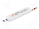 Power supply: switched-mode; LED; 18W; 12VDC; 1.5A; 180÷264VAC