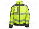 Softshell jacket; Size: M; fluorescent yellow-grey; warning