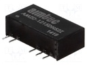 Converter: DC/DC; 2W; Uin: 10.8÷13.2V; Uout: 15VDC; Uout2: -15VDC