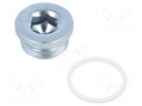 Protection cap; G 1"; Mat: stainless steel; Gasket: PVC; 62.5Nm