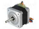 Motor: DC; 2-phase,bipolar,stepper; 24VDC; step 1,8°; 0.265Nm