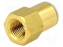 Push-in fitting; threaded,straight; Rc 1/4"; inside; -1÷10bar