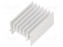 Heatsink: extruded; TO247; metallic; L: 16mm; W: 23.4mm; H: 32mm; raw