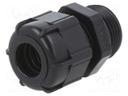 Cable gland; PG13,5; IP68; Mat: polyamide; black