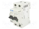 Circuit breaker; 230VAC; Inom: 25A; Poles: 2; DIN; Charact: B; 6kA