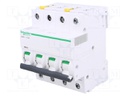 Circuit breaker; 400VAC; Inom: 16A; Poles: 4; DIN; Charact: C; 10kA