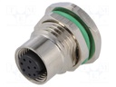 Socket; M12; PIN: 8; female; A code-DeviceNet / CANopen; THT; IP67