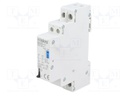 Relay: installation; bistable; NC + NO; Ucoil: 24VDC; 17.6x90x65mm