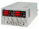 Power supply: laboratory; Channels: 2; 0÷60VDC; 0÷20A; 0÷60VDC