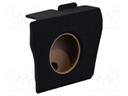 Car loudspeaker enclosure; MDF; black melange; textil; 17l; 250mm