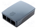 Case; Raspberry Pi 4; Enclos.mat: ABS; Colour: black-gray