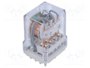 Relay: electromagnetic; 4PDT; Ucoil: 230VAC; 10A/250VAC; 10A/24VDC