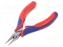 Pliers; precision,half-rounded nose; 115mm