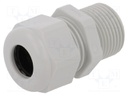 Cable gland; with long thread; M20; IP68; Mat: polyamide; UL94V-0