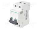 Circuit breaker; 500VDC; Inom: 40A; Poles: 2; DIN; Charact: C; 20kA